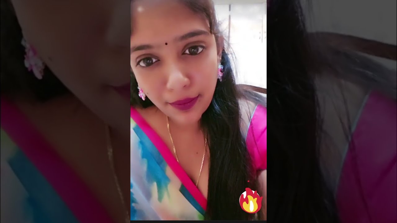 Anu tango || pink saree wearing || imovideo 