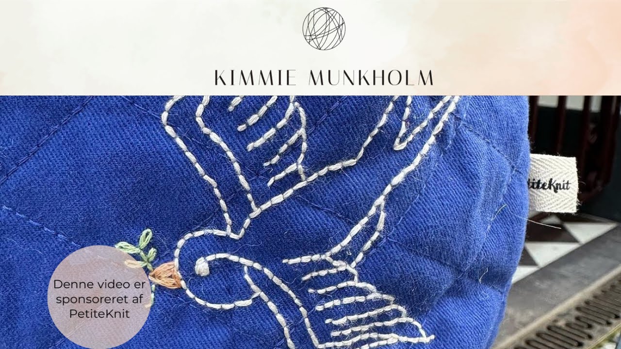 Petiteknit Projekttaske Broderikit - broder franske knuder