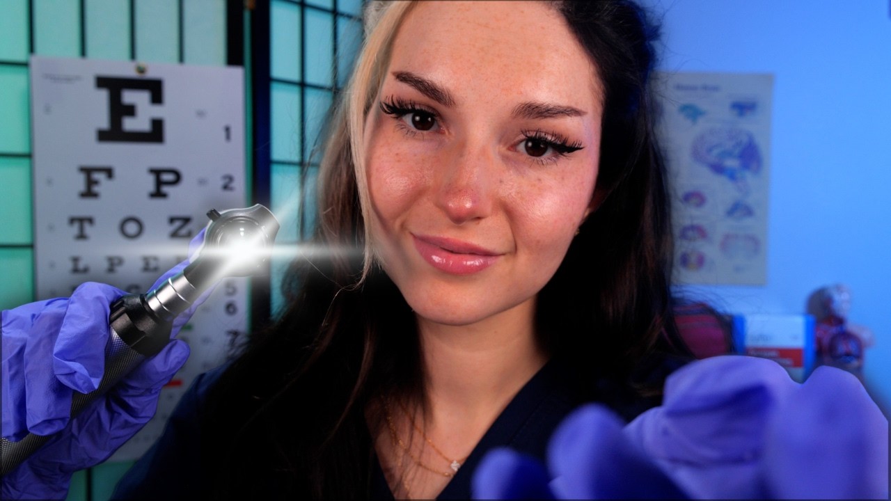 ASMR Nicest Doctor Cranial Nerve Exam | Hearing Exam & Vision Test ASMR Roleplay
