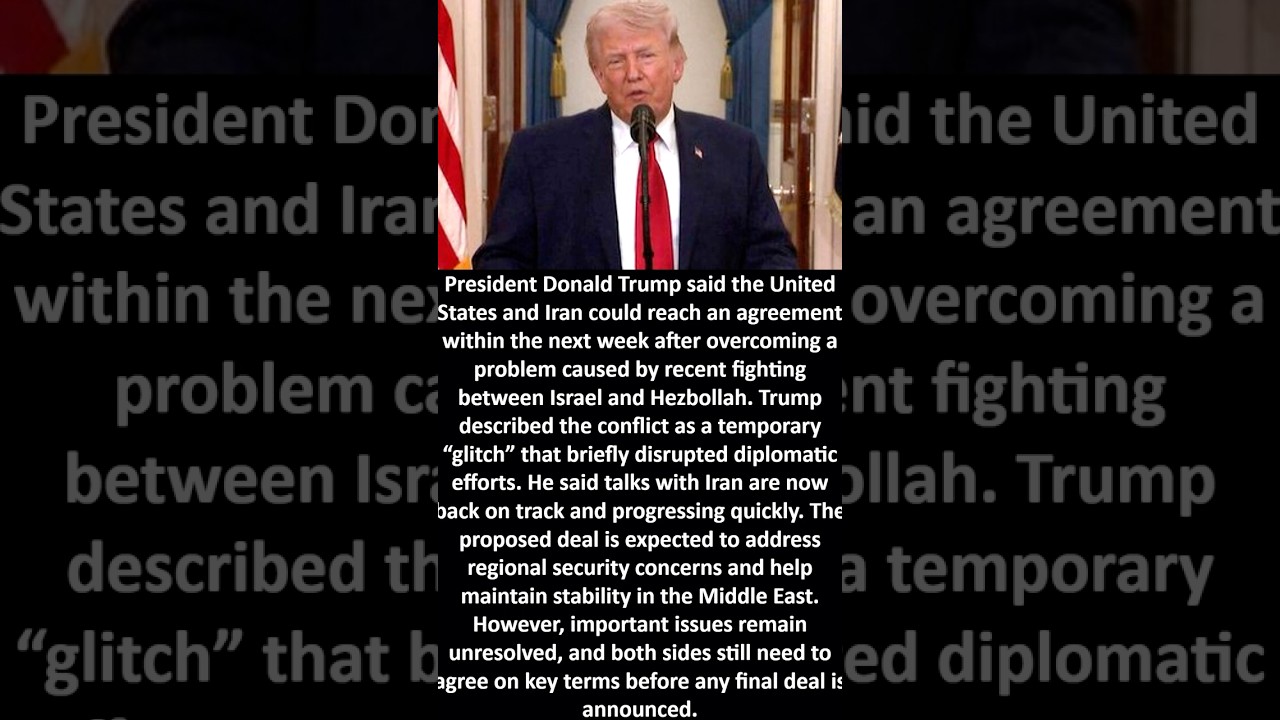 Трамп заявил, что до сделки с Ираном может оставаться всего несколько дней