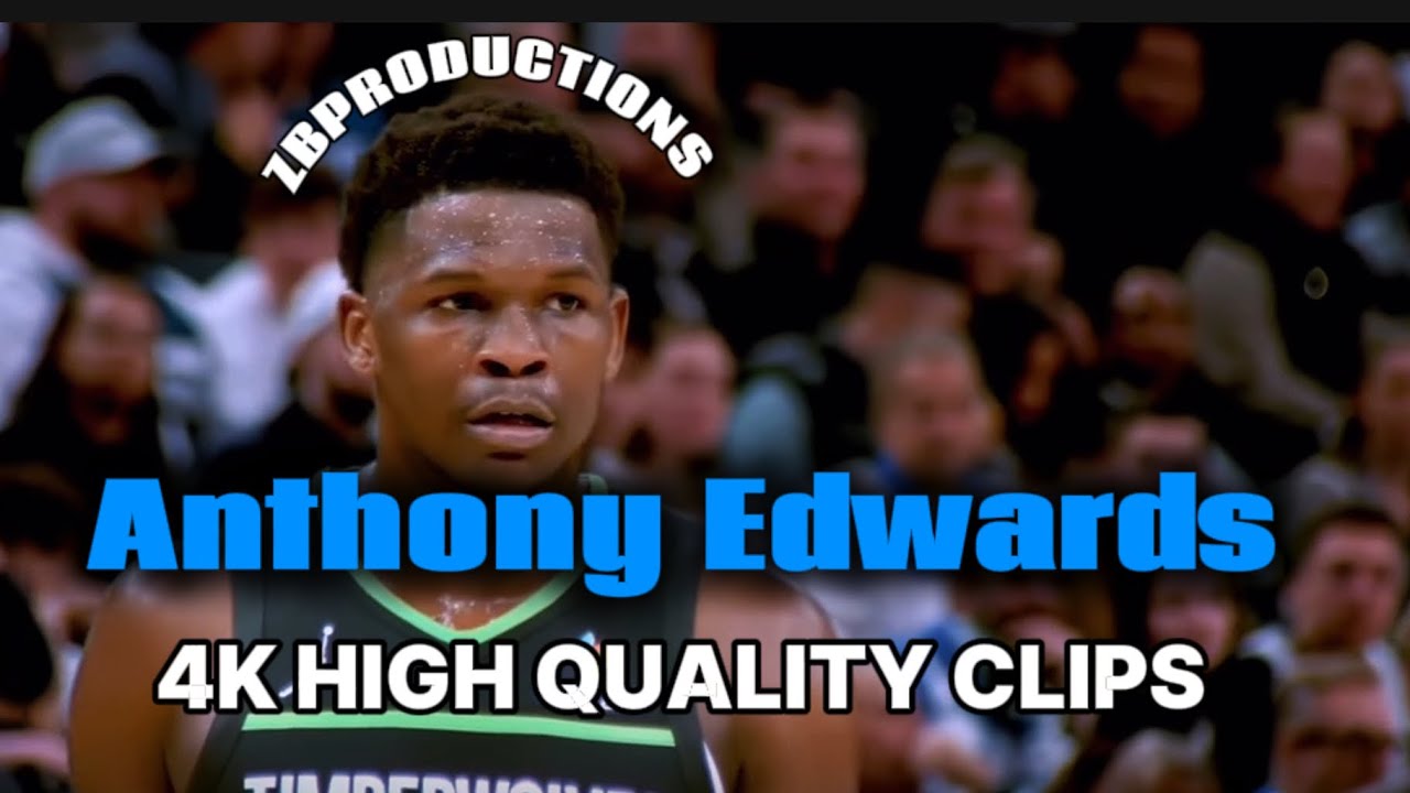 Anthony Edwards RARE High Quality 4K Clips For Edits😮‍💨2025