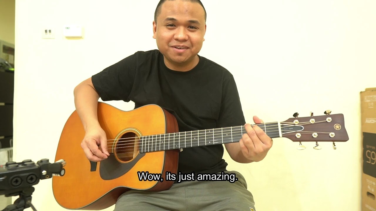 Yamaha FG5 Unboxing (subtitles on screen) #fgx5 #yamahaguitars