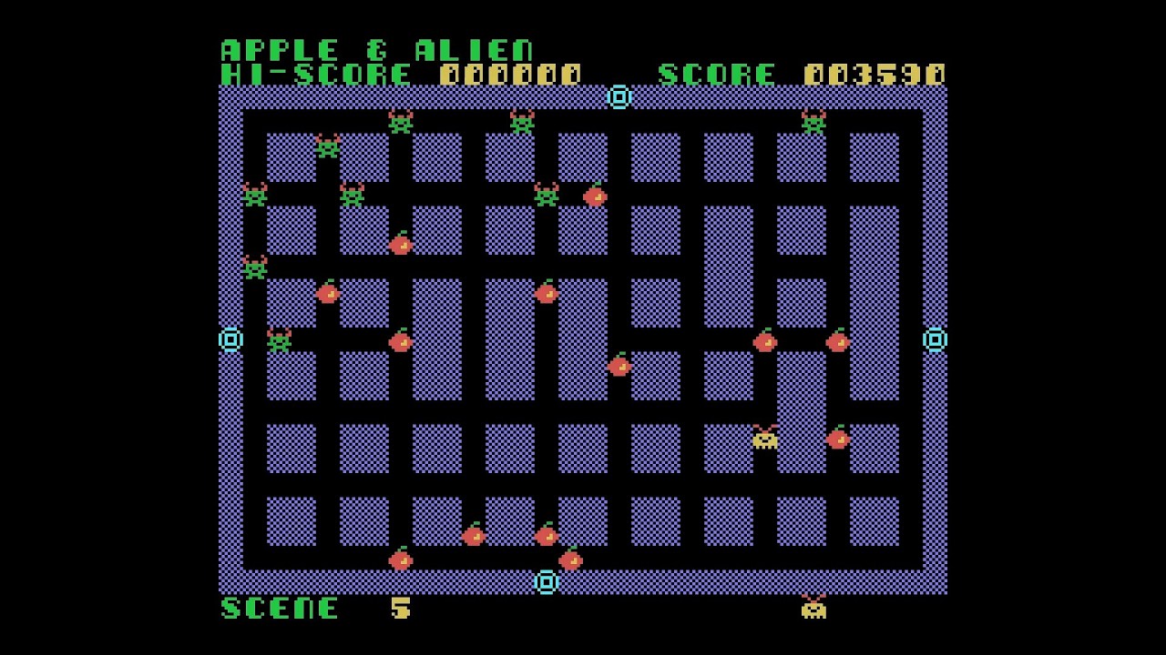 「APPLE & ALIEN」for SORD m5 (BASIC-G)【PiO】