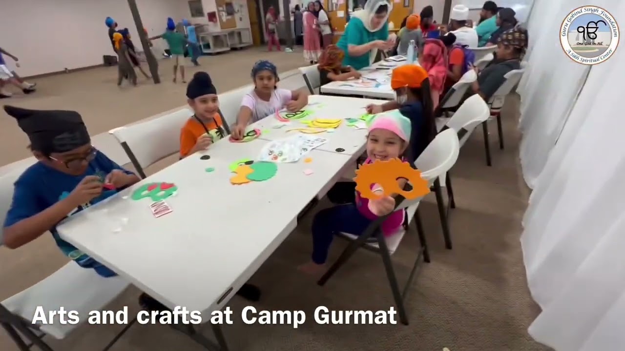 Gatka training at Camp Gurmat by GGSF - Summer camp for Sikh children