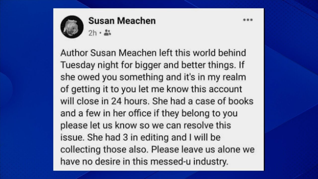 Tennessee author announces she is not dead after apparent death by suicide in 2020