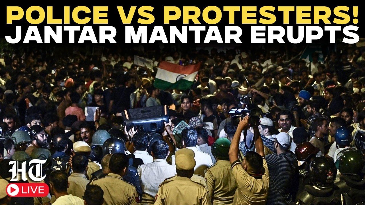 Jantar Mantar LIVE | POLICE VS PROTESTERS! Tensions Explode Over Reservation Protest in Delhi