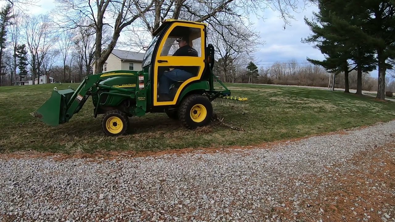 Dethatching rake testing