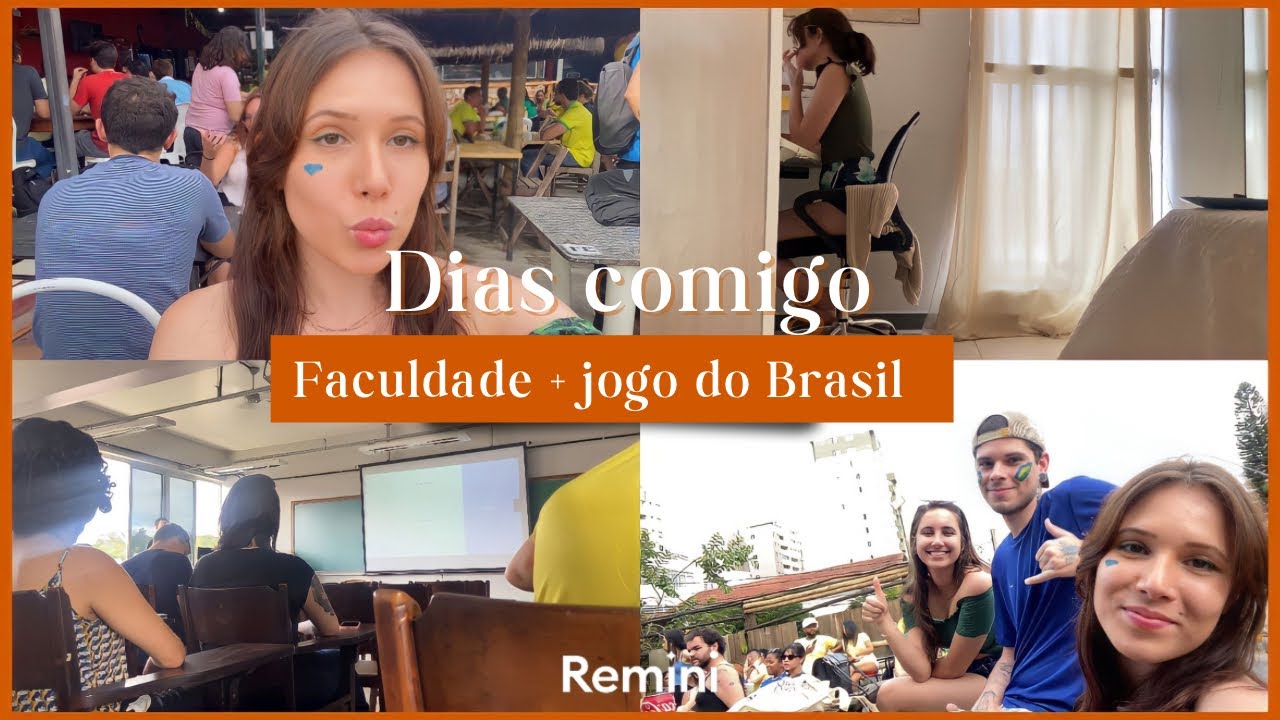 Dias comigo na moradia da UFMG | Faculdade, jogo do Brasil e trabalhosss - VLOG