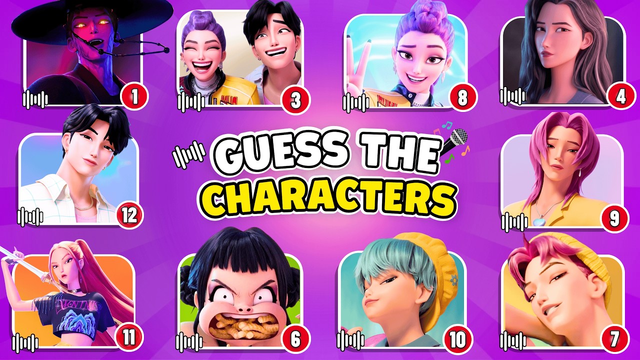 Guess the MOVIE CHARACTERS by the Song & Emojis | Movie Quiz 2026 | Kpop Demon Hunters