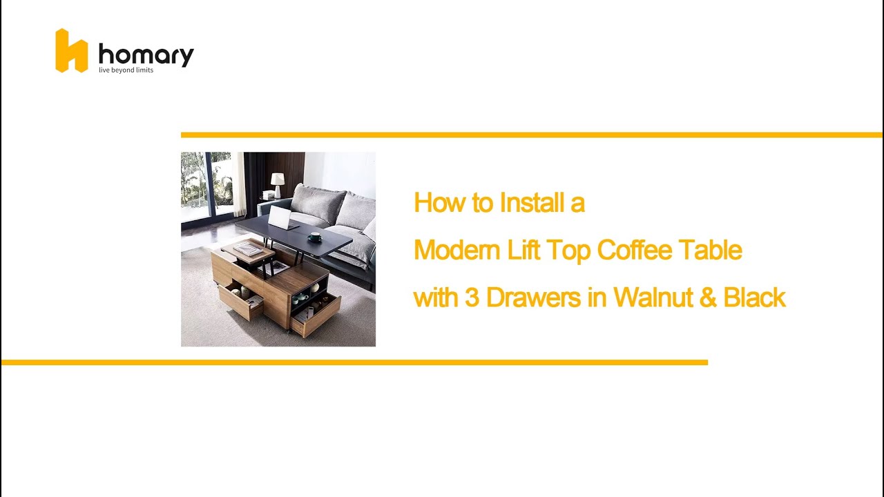 How to Install a Modern Lift Top Coffee Table: Easy Step-by-Step Guide