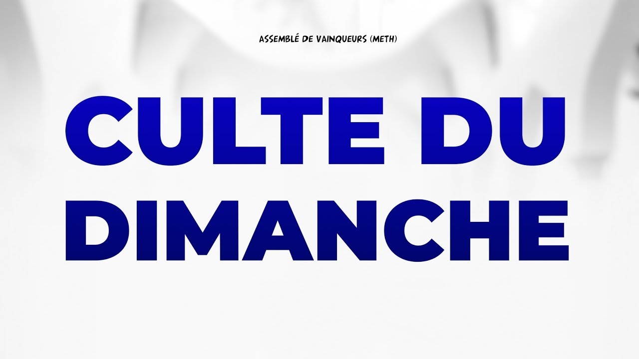 CULTE DU DIMANCHE/26/10/2025/07h/Rev Joseph-Calvin TSESSIDE
