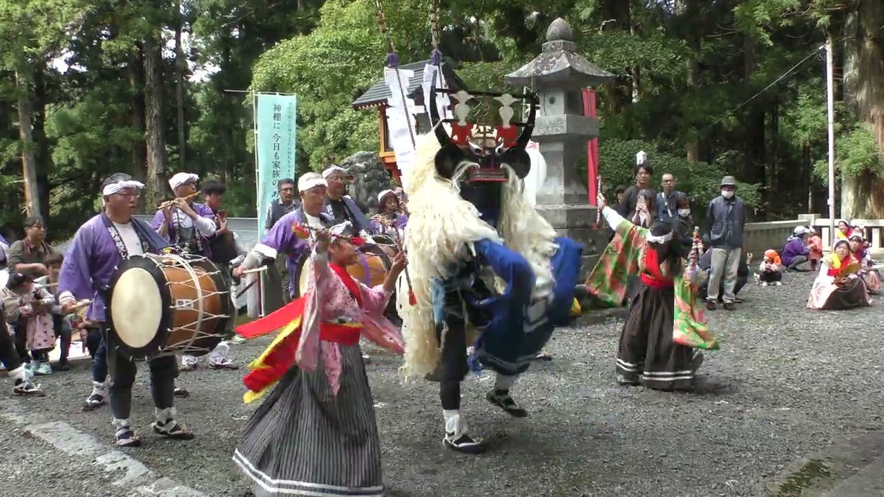 令和6年　六神石神社例祭　板澤しし踊り