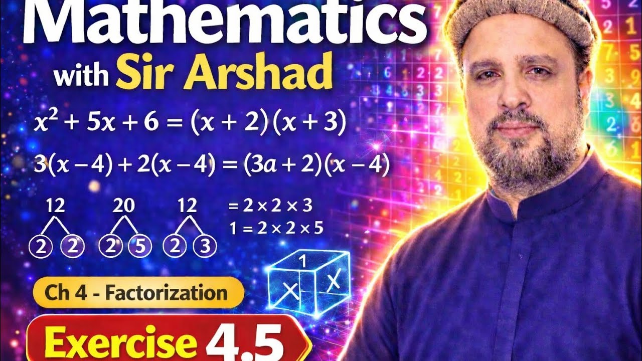 Class 9th mathematics NBF Federal Board Islamabad exercise 4.5 complete 