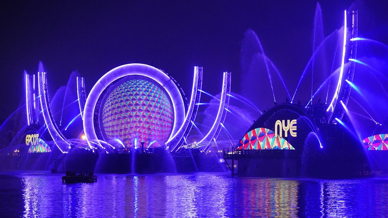 EPCOT New Year's Eve Fireworks 2021 (With Barge View)