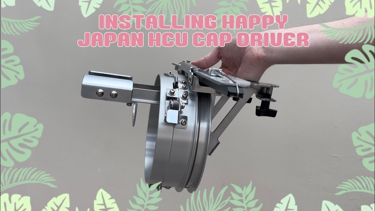 How to attach cap driver to Happy Japan HCU embroidery machine