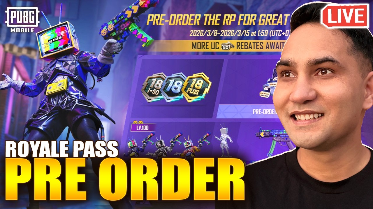 A18 ROYALE PASS PRE ORDER | NEW ROYALE PASS PUBG MOBILE | BGMI