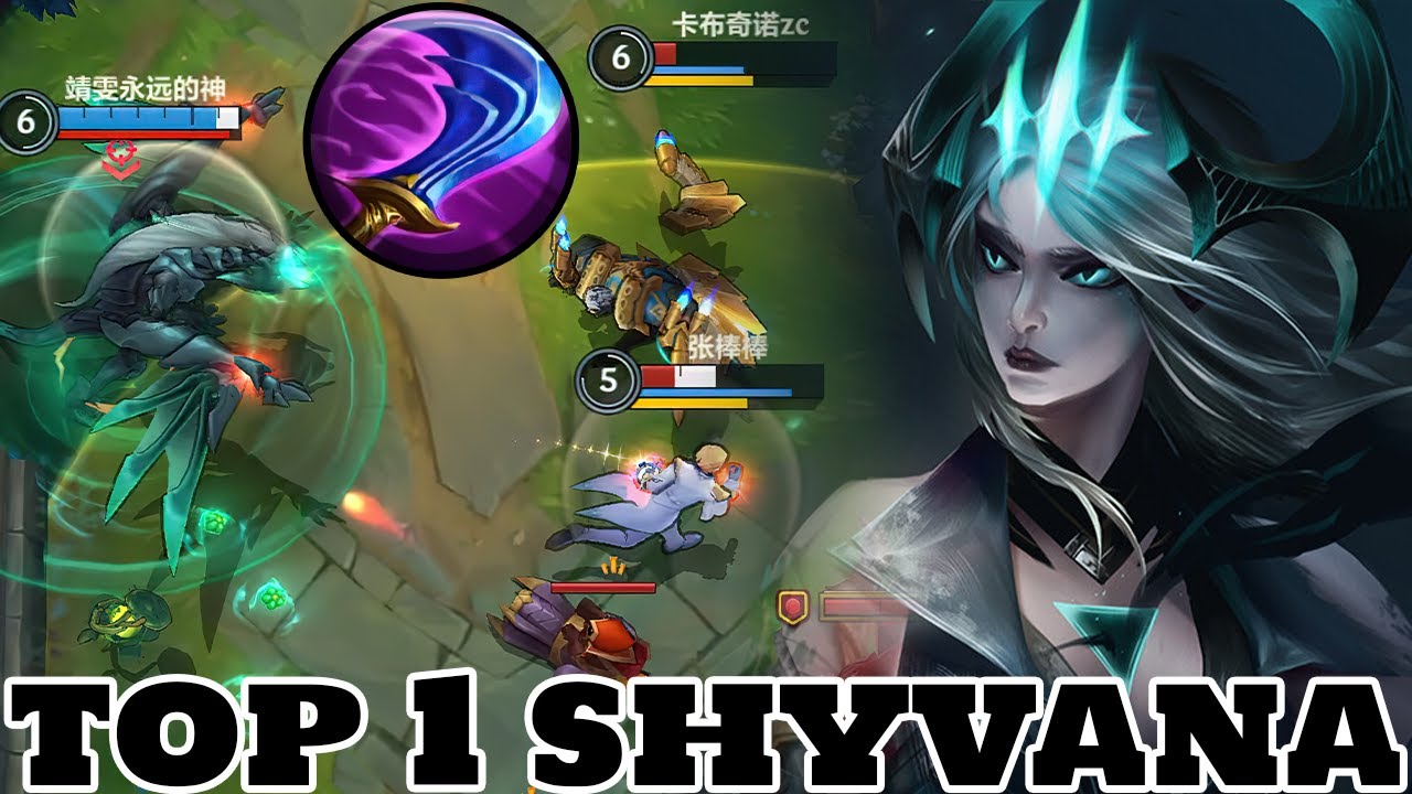 Wild Rift Shyvana - Top 1 Shyvana Gameplay Rank Grandmaster