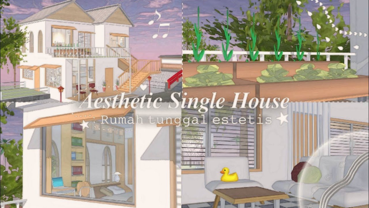ᯓ ᡣ𐭩┆Aesthetic Single House┆[Rumah Tunggal Estetis] || SAKURA SCHOOL SIMULATOR