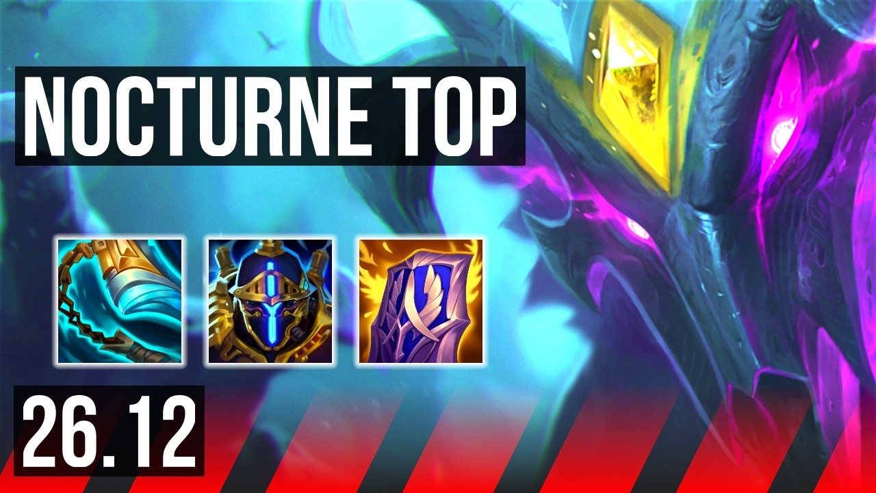 NOCTURNE vs GAREN (TOP) | Perfect KDA: 7/0/7 | EUW Master | 26.12