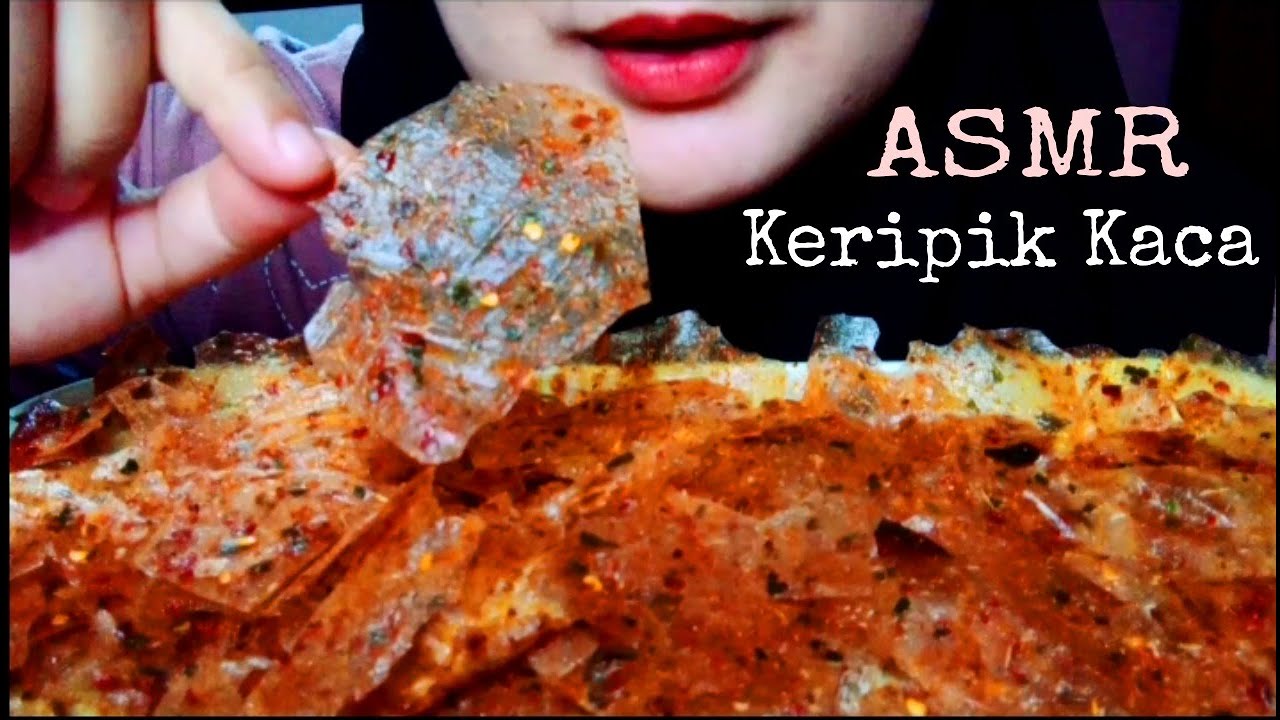 ASMR [ KERIPIK KACA 🌶️ PEDAS GURIH DAUN JERUK ]