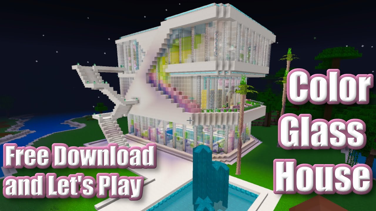 The Most Colorful Modern House in Minecraft – Let's Play and Free Mods   Part 2