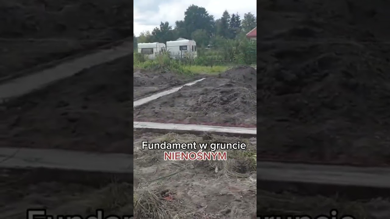 Prosze panstwa, oto przyklad jak NIE nalezy wykonywwać fundament&oacute;w pod budowę domu. #budowadomu2023