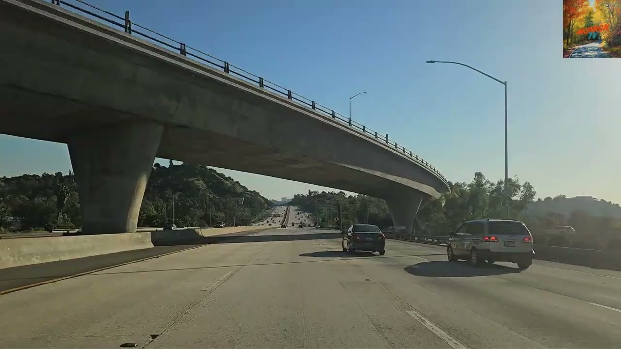 Driving from La Crescenta to LA California