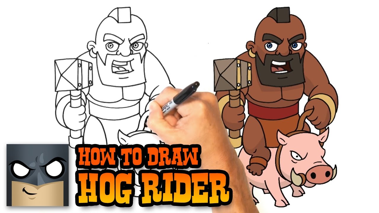 How to Draw Clash Royale | Hog Rider