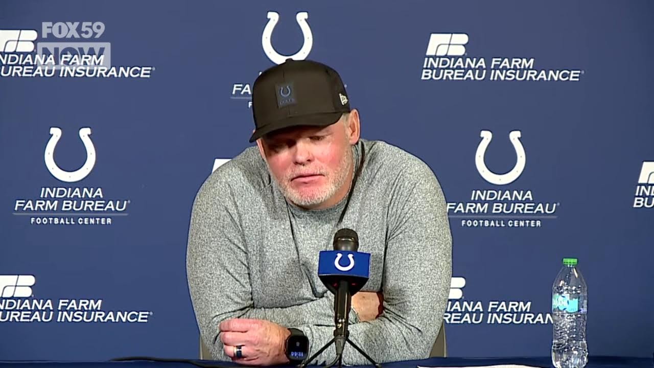 Chris Ballard holds press conference after last game of the season
