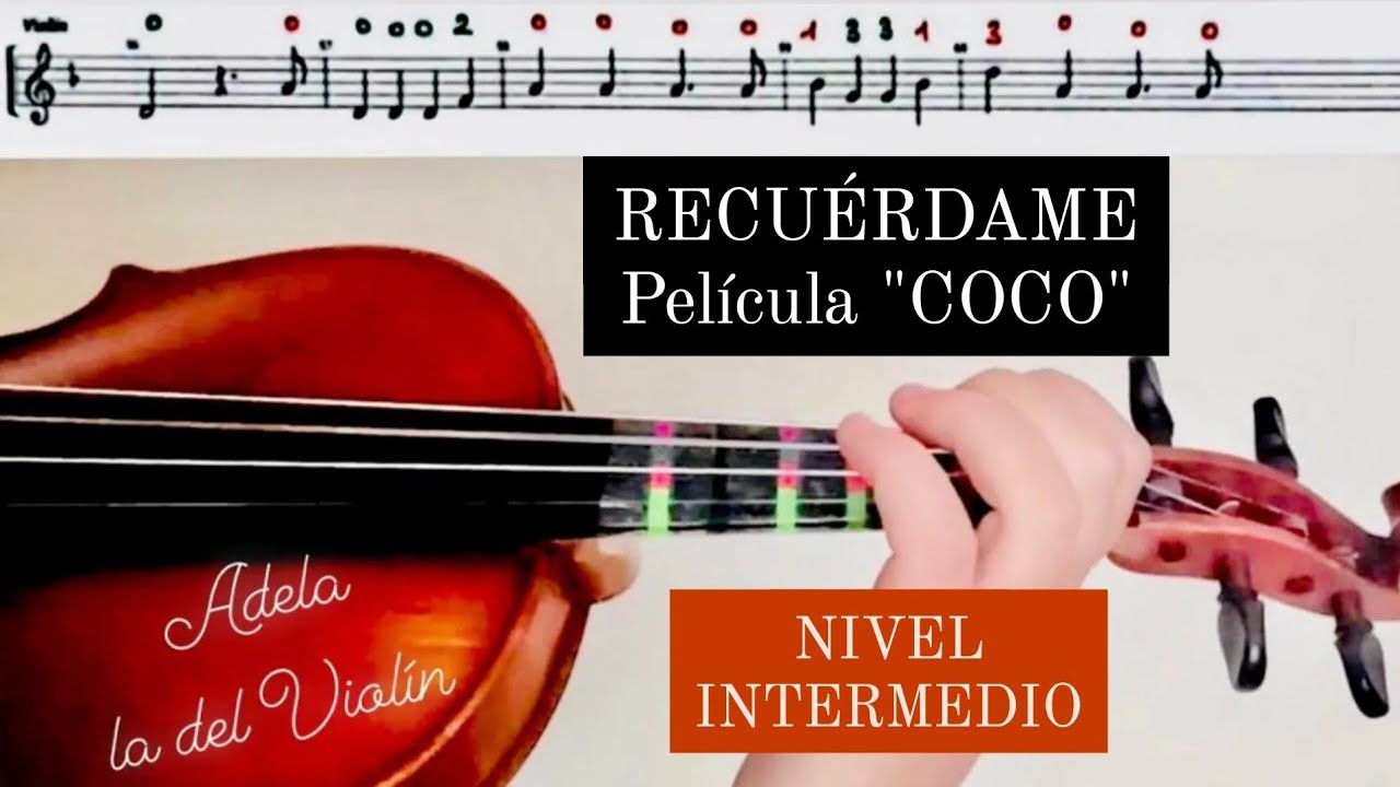 RECUÉRDAME (PARTITURA VIOLÍN +AUDIO) PELÍCULA 