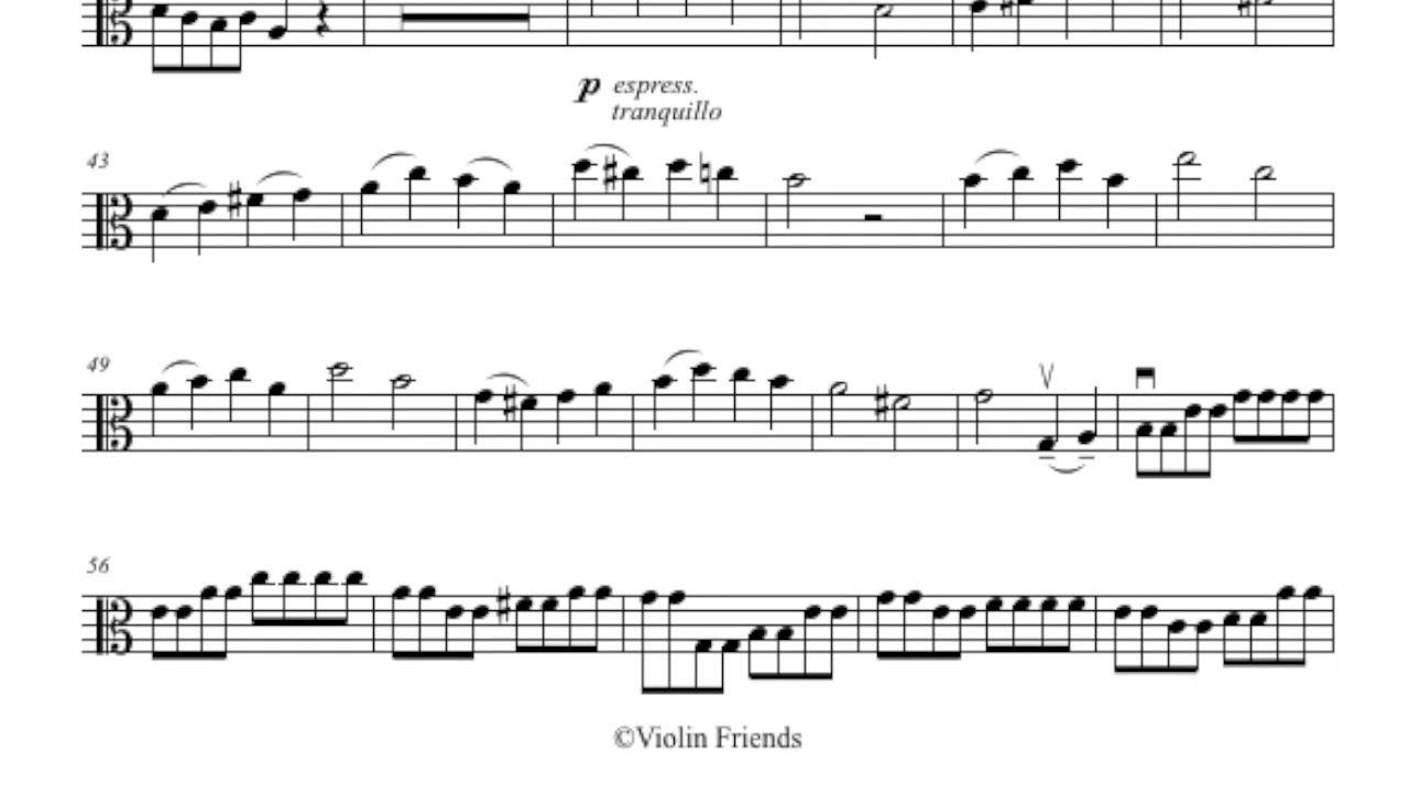 18.  Concertino in C Major Op. 11 by F.  Küchler arr. for viola and piano Part 1