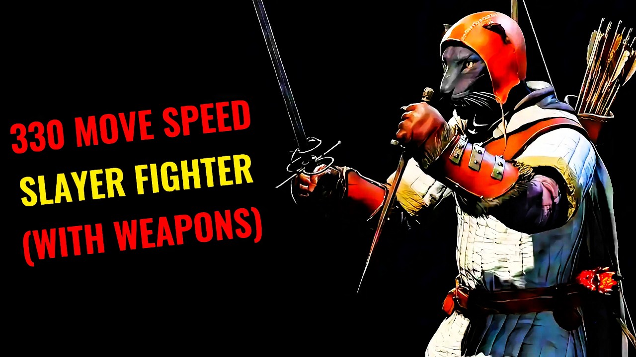 330ms SLAYER FIGHTER (with weapons) IS DIABOLICAL | Dark and Darker