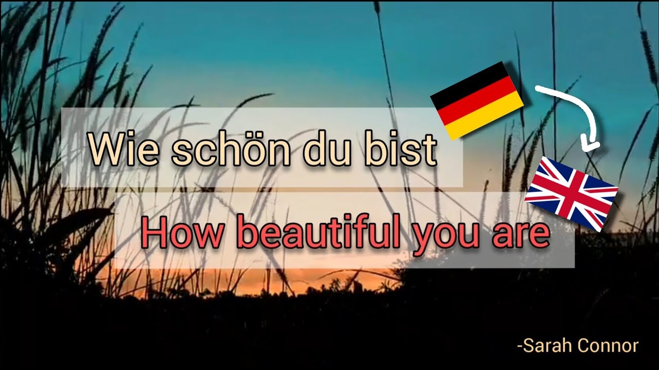 Wie schön du bist, Sarah Connor - Learn German With Music, English Lyrics