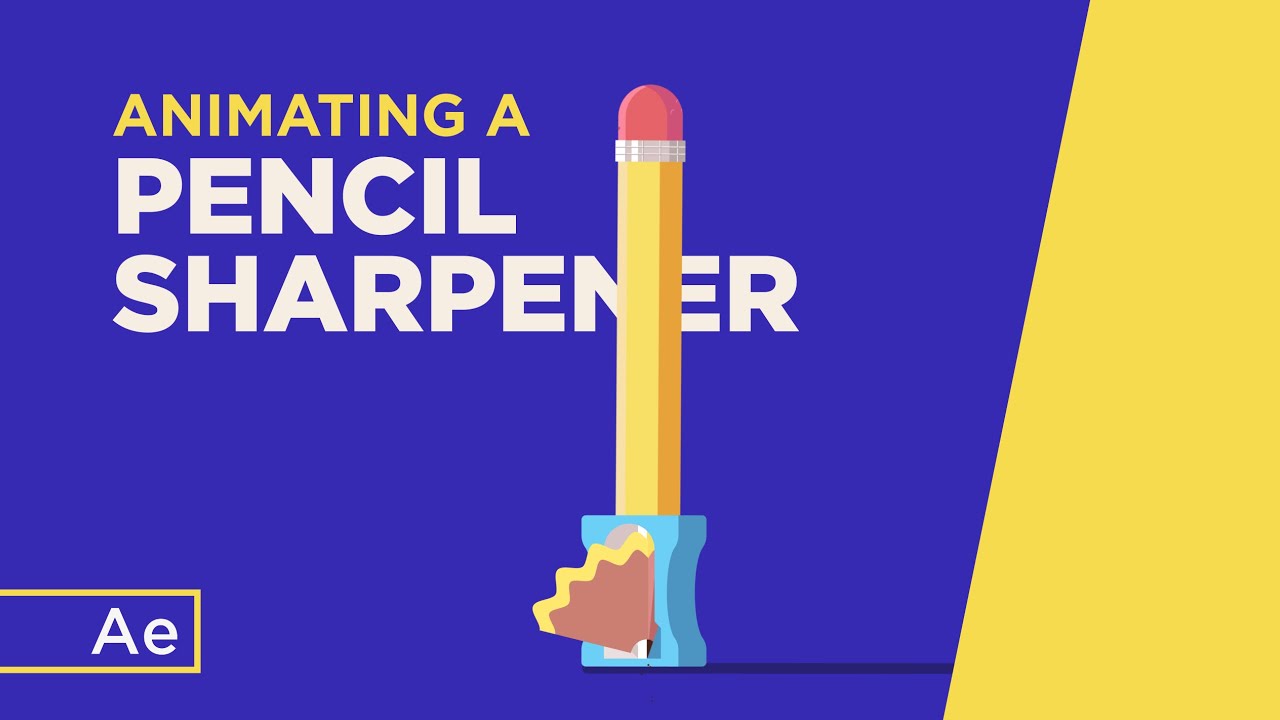 Animating a Fake 3D Pencil Sharpener - After Effects Tutorial