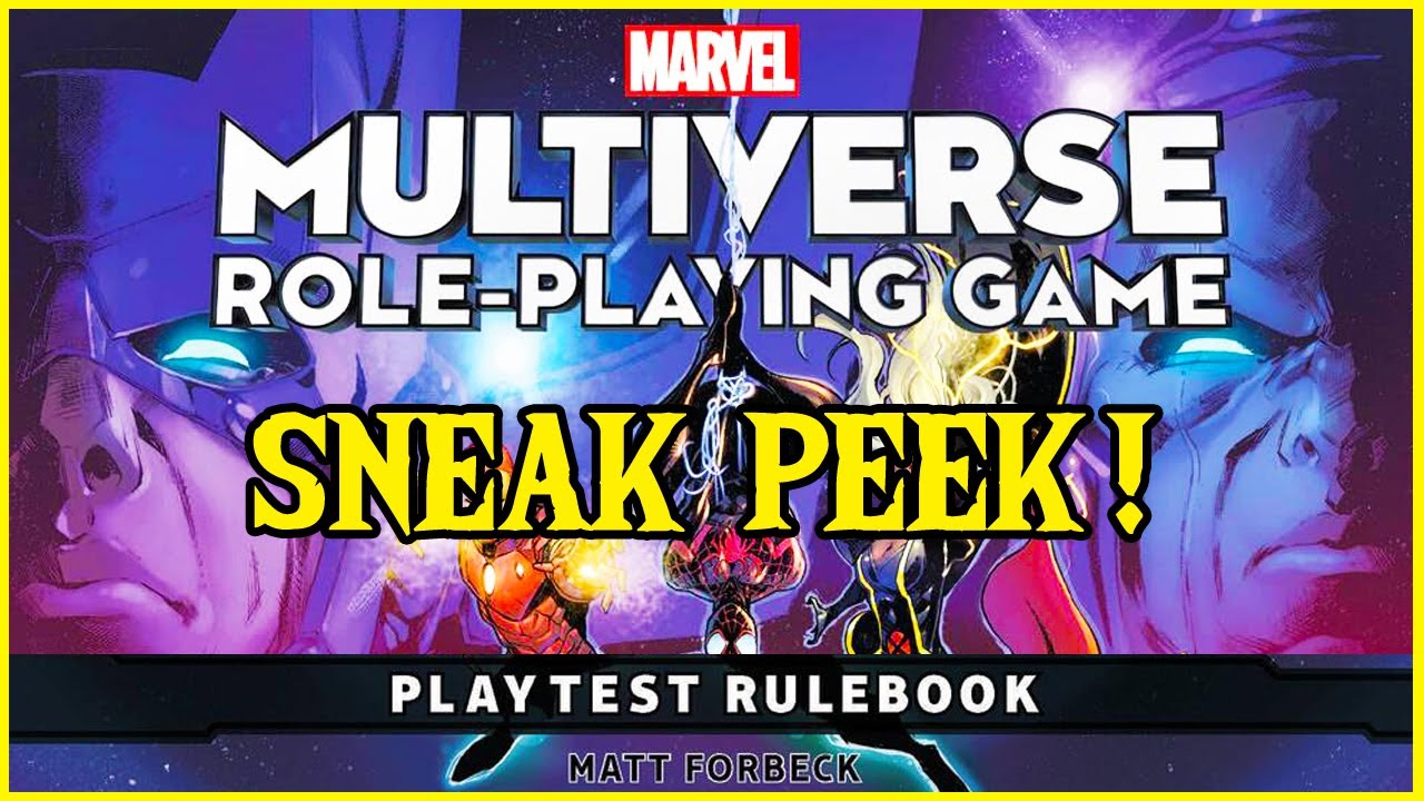 Marvel Multiverse Role Playing Game Sneak Peek at the Playtest Rulebook D616