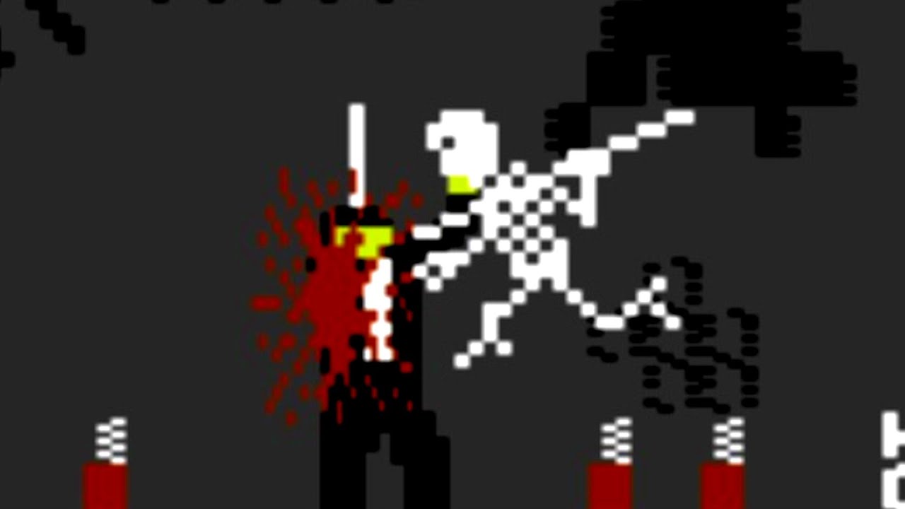 Pixel Skeleton Terror - Forbidden Forest (C64)