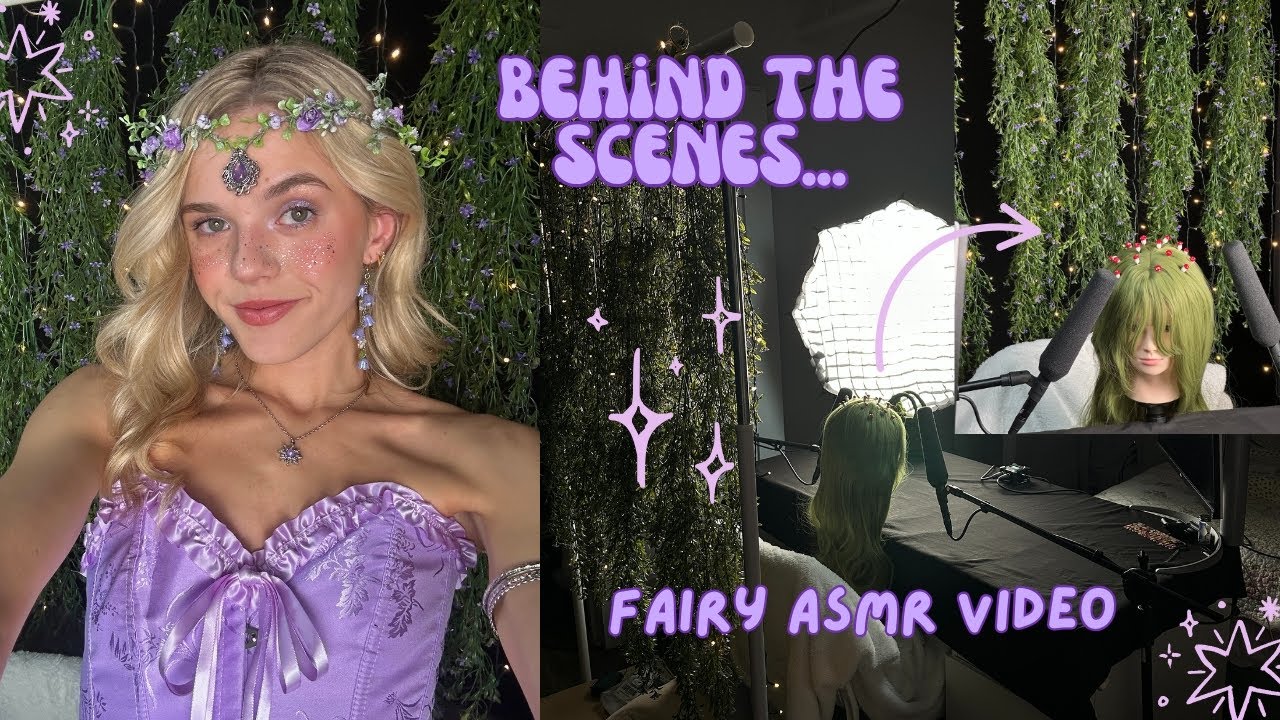 Behind The Scenes Of Filming An ASMR Video 🎬🎨 (prop sourcing, set design, and costume)