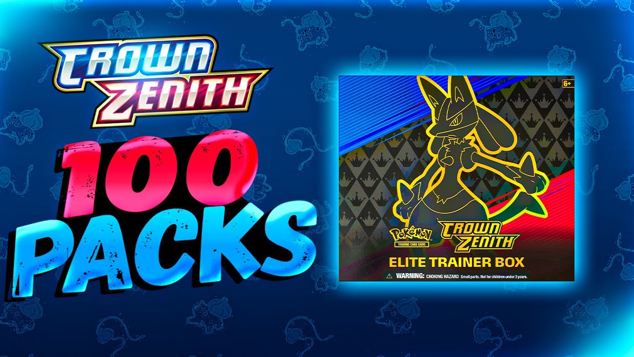 Открываем 100x бустеров Pokémon Crown Zenith!