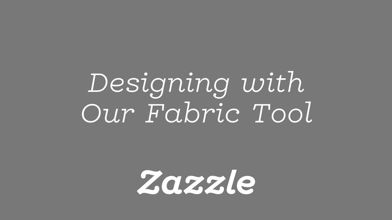 Zazzle's Fabric Design Tool - Tutorial
