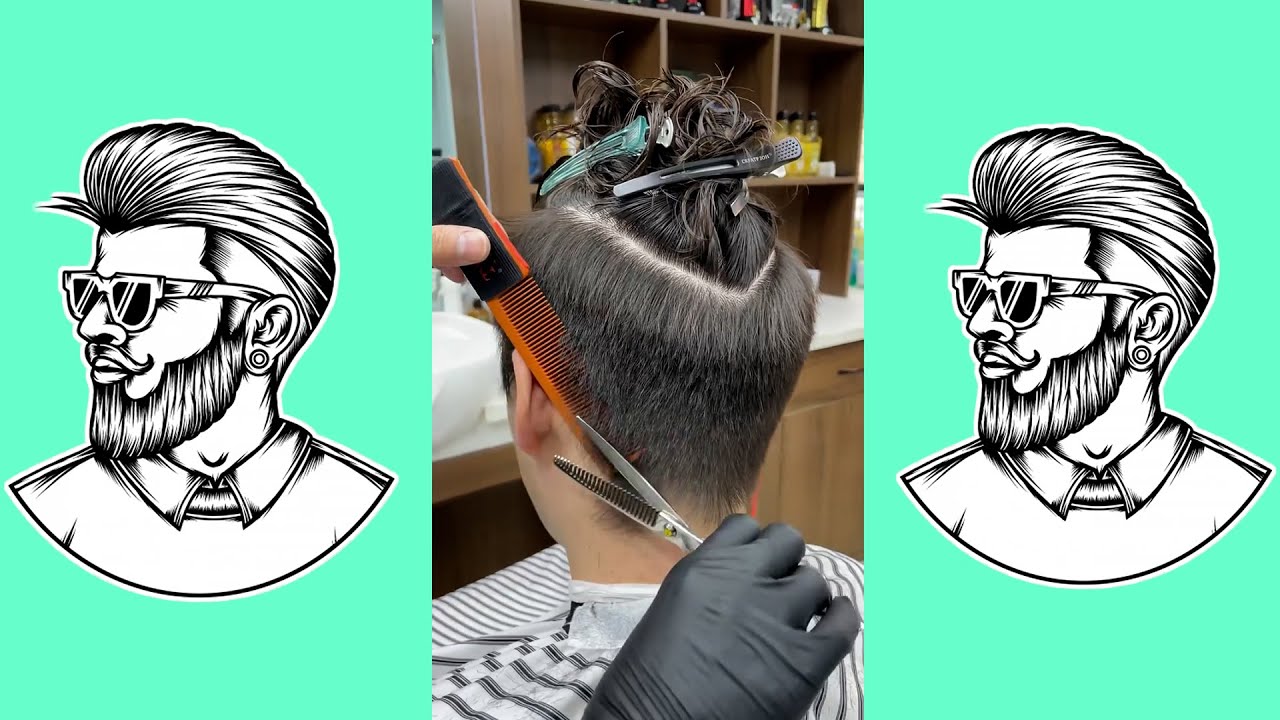 Men's hairstyle #Barber #HairRemoval​ #Technical Ep01