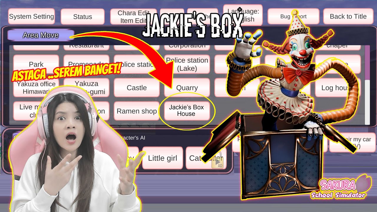 ADA PETA BARU KE RUMAH JACKIE'S BOX FNAF!! ASTAGAA..SEREM BANGEET!! SAKURA SCHOOL SIMULATOR-PART 840