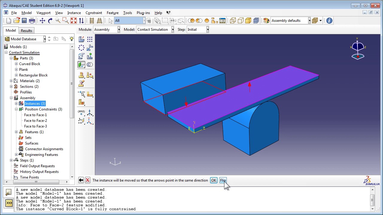 8.b) Modeling contact using Contact Pairs - Part 1 of 2