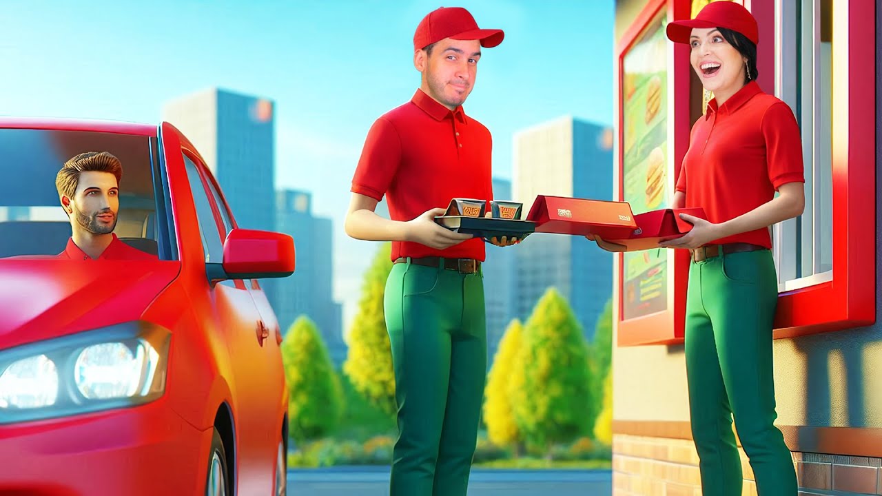 ABRIMOS UNA HAMBURGUESERIA Y ES UN DESASTRE ! 🍔 Drive Thru Simulator