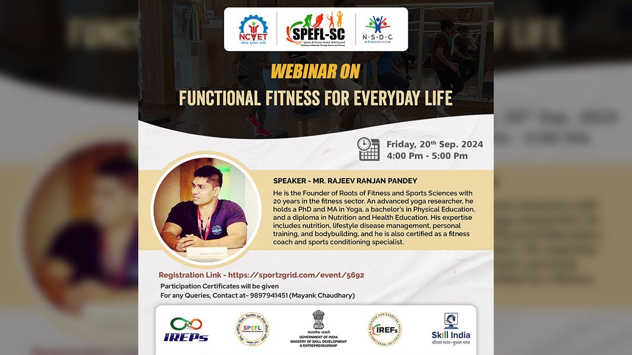 Webinar on Functional Fitness for Everyday Life 💪🏽🏃🏽‍♂️