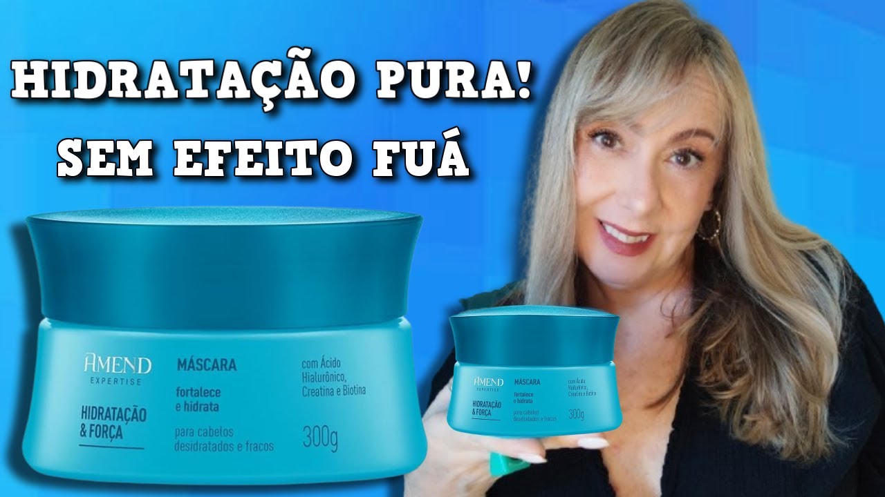 🩵AMEND HIDRATAÇÃO E FORÇA hidratação pura sem efeito fuá LOW POO