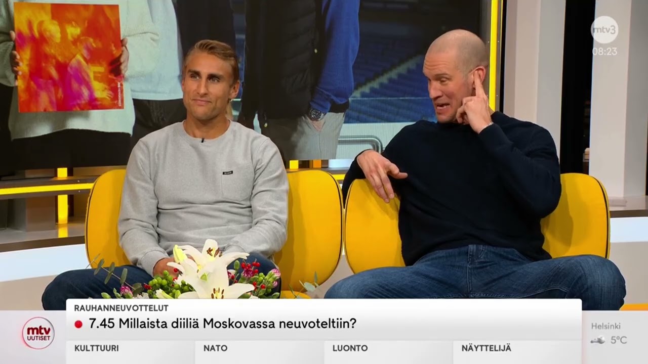 Valtteri Filppulan, Ossi Väänäsen ja Markus Kisosen haastattelu Huomenta Suomessa 3.12.2025