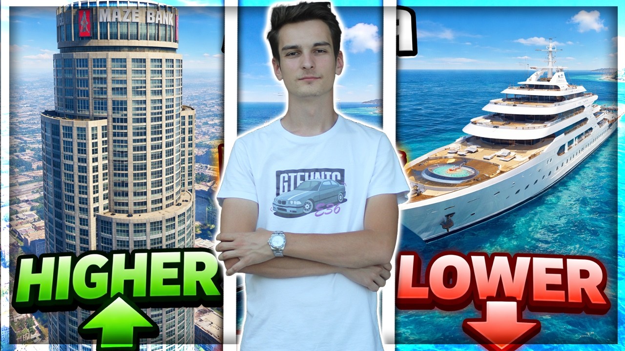 KAJ JE DRAŽJE? Gta 5 HIGHER VS LOWER! [SLO]