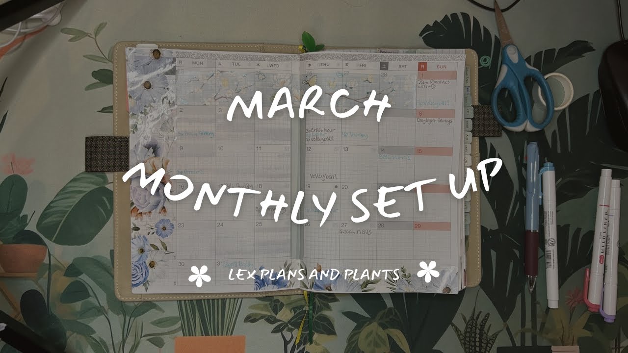 March monthly plan with me! 