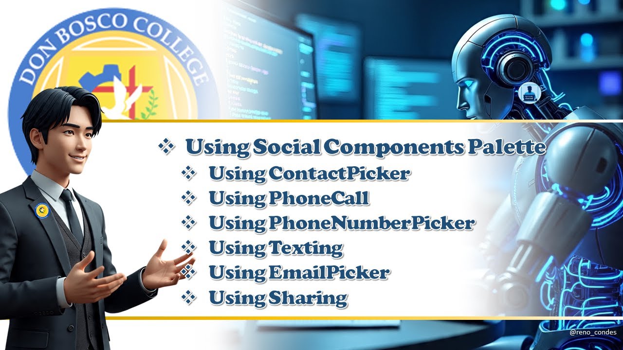 Using Social Components Palette of MIT App Inventor