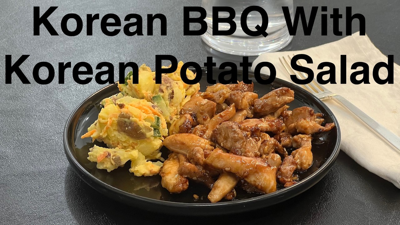 Korean BBQ At Home 🔥 Dak Bulgogi With Creamy Korean Potato Salad - Better Than Mall Food Court!